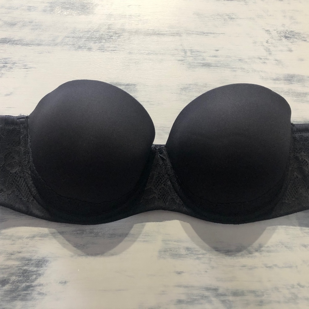 Torrid Black Bra Push Up Multi Way 40C